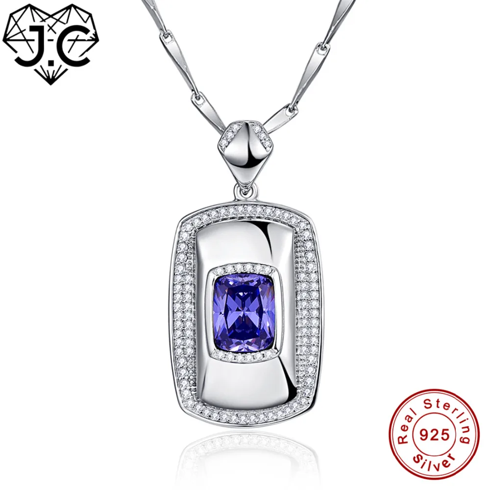 Ожерелье из серебра 925 пробы с изумрудом и танзанитом|pendant|fine jewelry |
