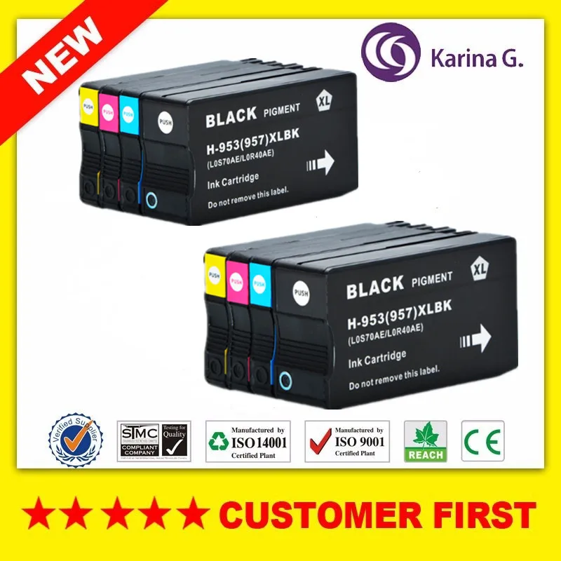 Совместимый чернильный картридж для HP 953 HP953 953XL костюм Officejet Pro 7740 8210 8218 8710 8715 8718 и