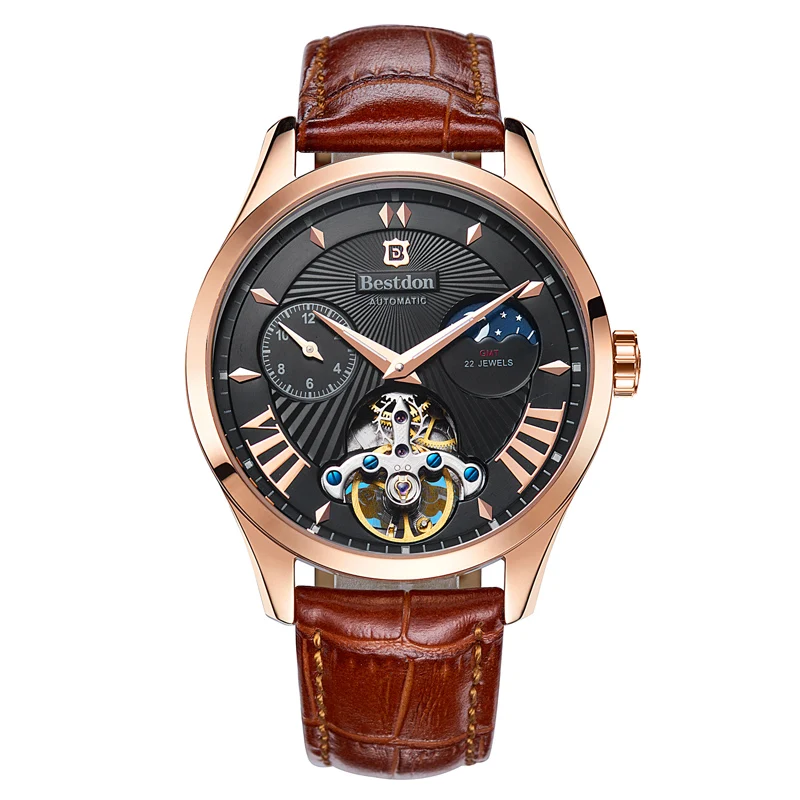 Bestdon New Switzerland Automatic Mechanical Watch For Men Role Elite Brand Skeleton Men's Waterproof 7113 | Наручные часы