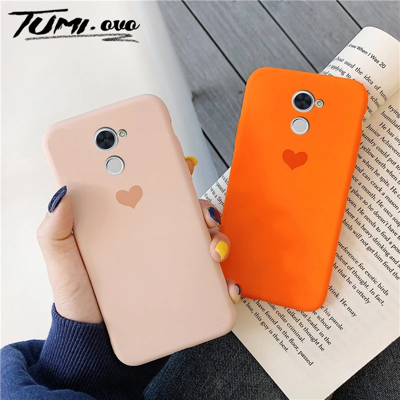 Матовые однотонные Чехлы Макарон с сердечками зеленые чехлы для Huawei P30 P20 Pro P10 Plus P9