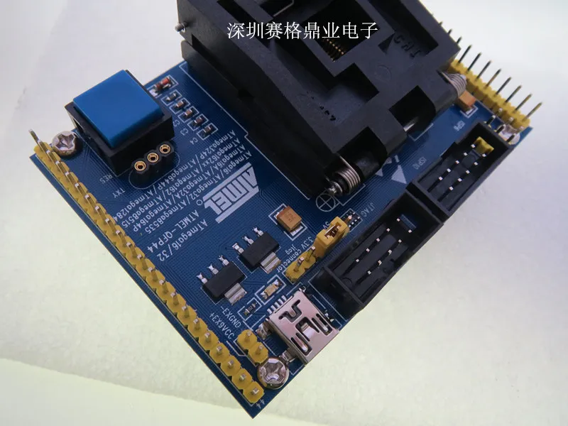 Оригинальный ATMEL IC тестовое сиденье ATmega16/32 mega164/324 mega164 AVR горящая программа QFP80