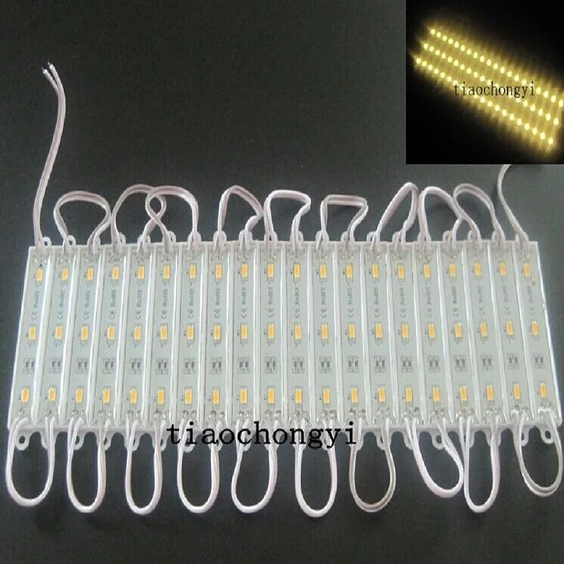 5630 x супер яркий SMD 3 LED теплый белый водонепроницаемый светодиодный
