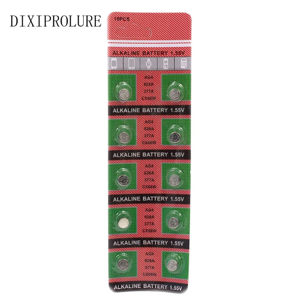 10 шт./лот AG4 SR626SW LR626 377 377A 377 S 177 батарея таблеточного типа для электронные часы