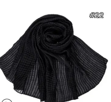 2019 новые модные волнистые гофрированные шарфы шаль длинный женский пузырьковый