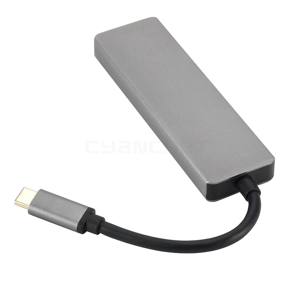 Адаптер type C USB C 3,1 к HDMI USB 3,0 кард-ридер концентратор док-станция конвертер Поддержка 4K для Macbook Chromebook Pixel