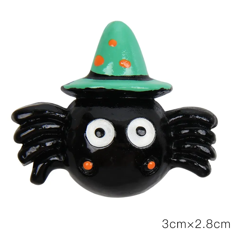 IBOWS Новый 10 шт. паук Тыква призрак каучуковый кабошон с плоским основанием Kawaii DIY