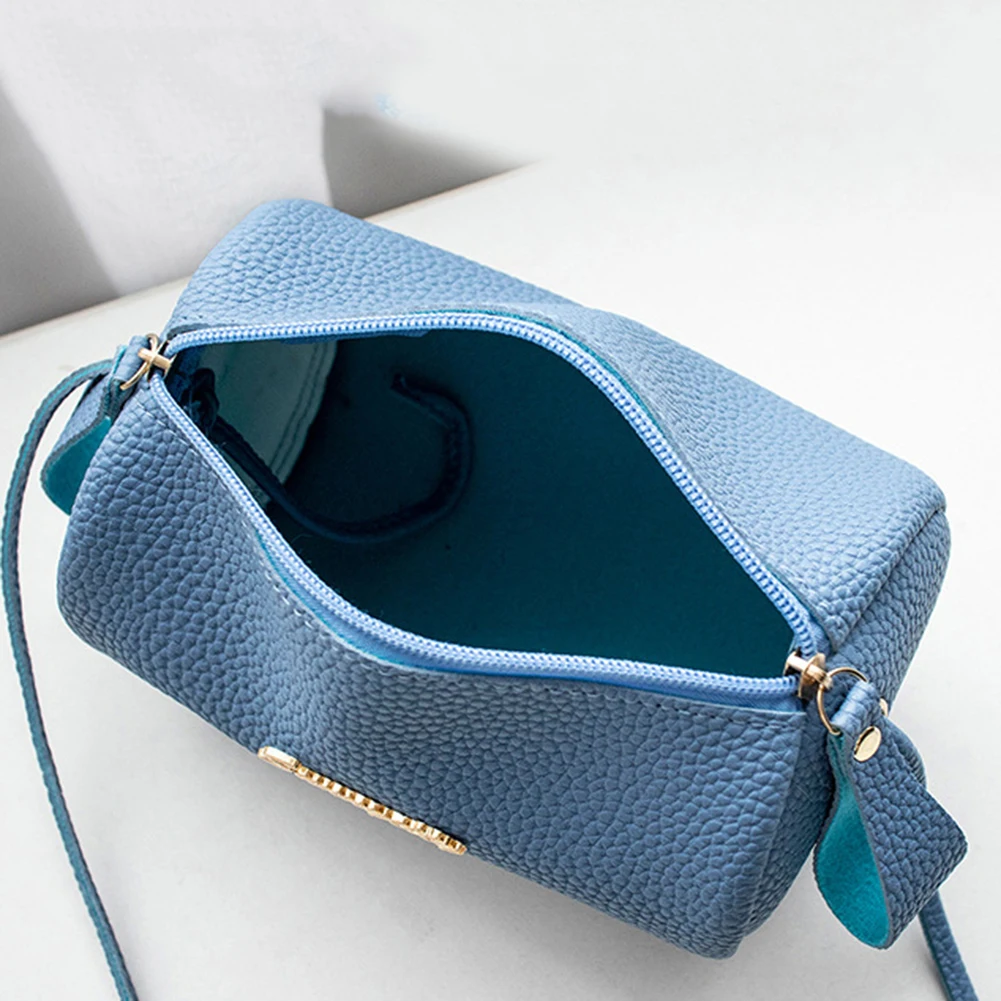 

Women Mini Cute Small Shoulder Bag Ladies Korean Sweet Letters Drum Bags Crossbody Messenger Satchel Luxury Pu Leather Purses