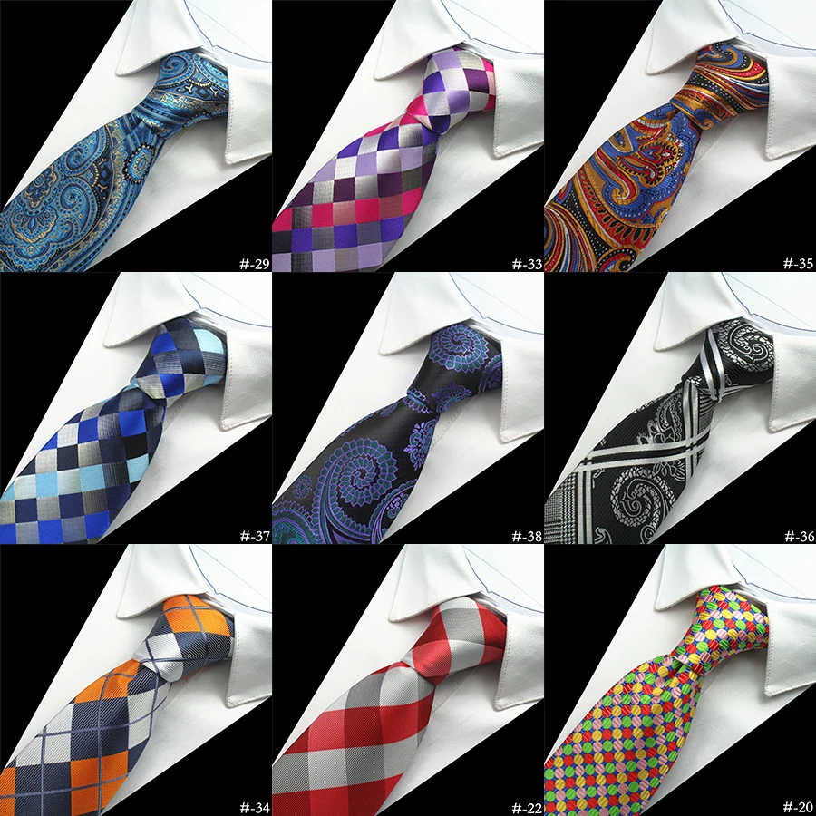 Ricnais Brand 100% Silk Neck Tie for Men Plaid Paisley Corbatas Hombre 8 cm Gravata Tie Formal Social Event Wedding Dress Set
Ricnais Brand 100% Silk Neck Tie for Men Plaid Paisley Corbatas Hombre 8 cm Gravata Tie Formal Social Event Wedding Dress Set