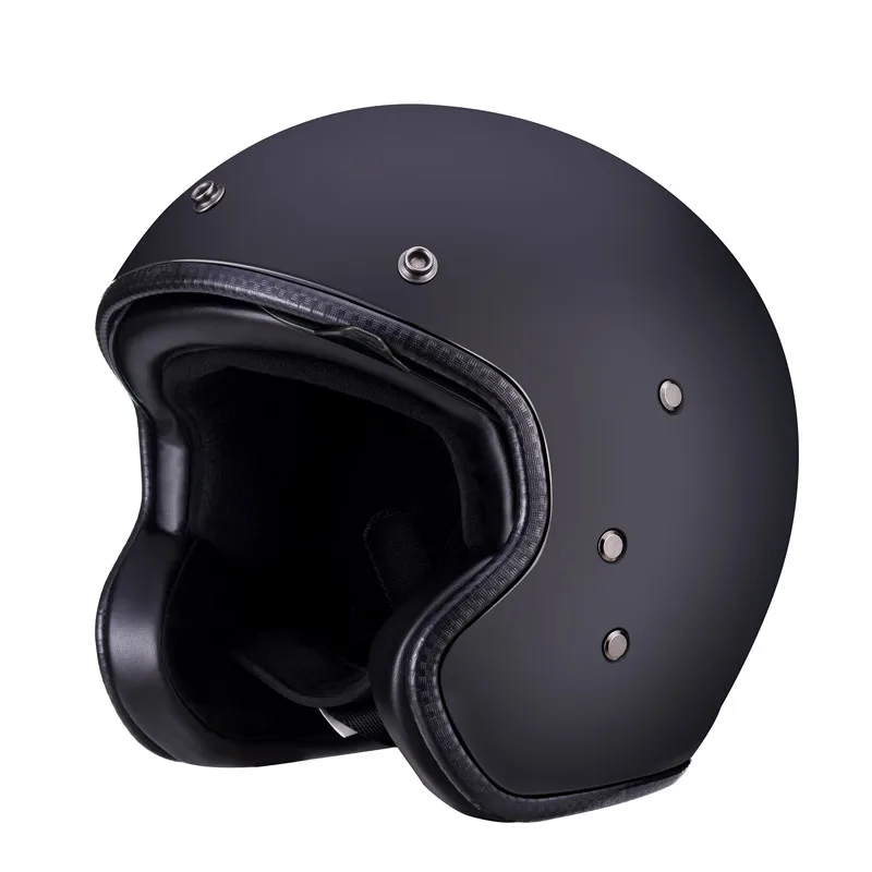 Мотошлем из стекловолокна мотошлем Чоппер для гонок с открытым лицом винтажный