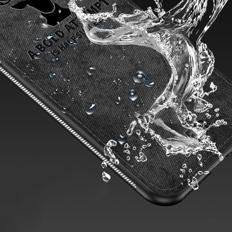KEYSION противоударный чехол для телефона OnePlus 7 Pro тканевая текстурная Мягкая