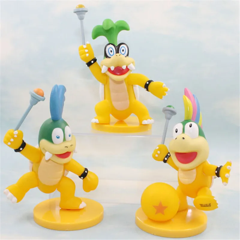 Редкая коллекция 10 см Super Mario Bros Koopaling Kids Iggy Ludwig Roy Wendy Lemmy Larry фигурка игрушка
