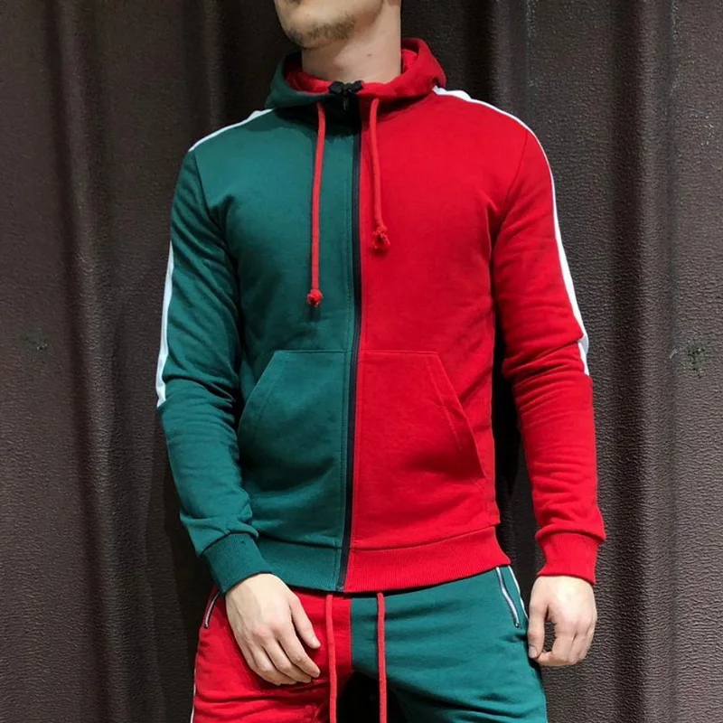 SHUJIN, брендовые новые мужские комплекты, модная Осенняя Лоскутная куртка, спортивный костюм, толстовки+ тренировочные штаны, комплекты из 2 предметов, тонкий спортивный костюм, одежда