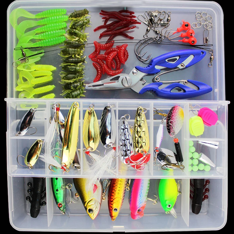 101 шт./кор. приманка комплект блесна Приманка Minnow Popper VIB мягкий жесткий ложка