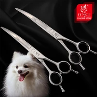 fenice professional curved scissors grooming scissors for dogscats pet shears