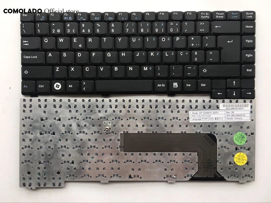 PO Португалия клавиатура для Fujitsu SIEMENS Amilo Pa1510 Pa2510 PI2515 Pi1510 черная макет|Клавиатуры
