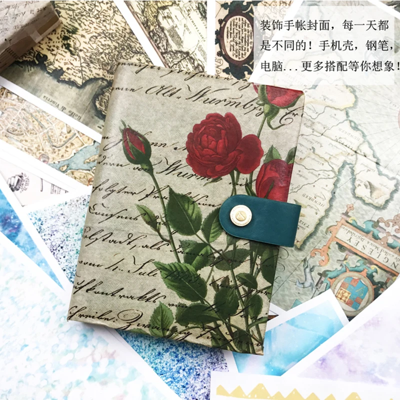 DIY Скрапбукинг фон большие наклейки измельченные Васи винтажные Путешествия Серии альбом журнал карта счастливые украшения для ежедневника стикер