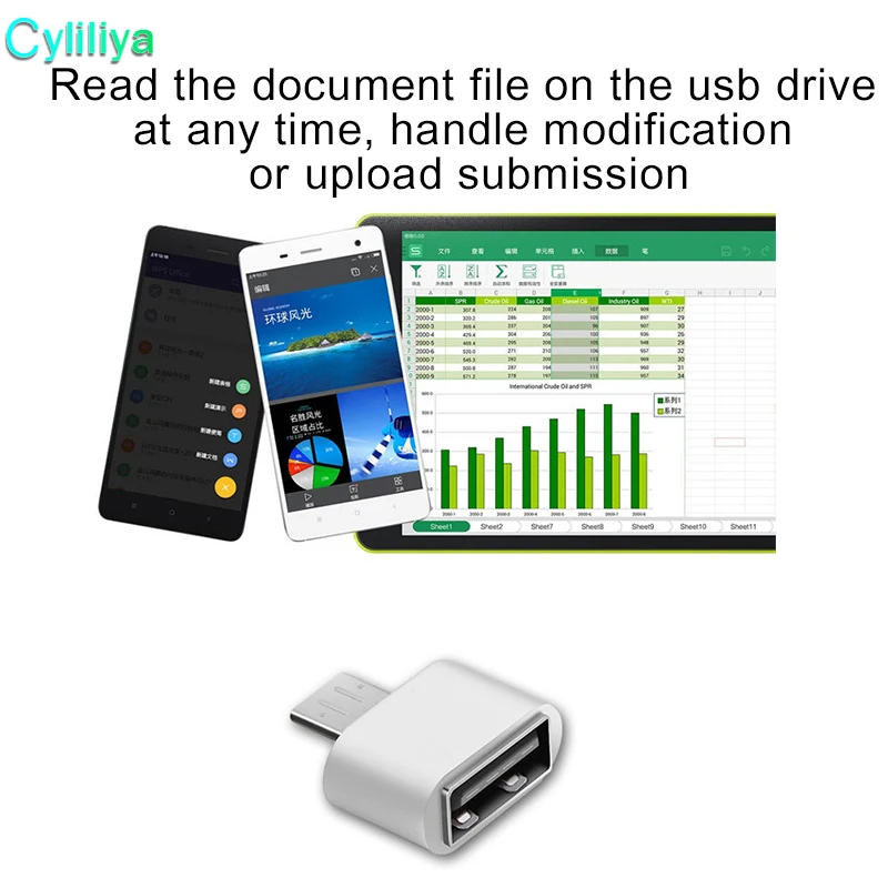 Хит! Micro USB для США 2 0 OTG адаптер расширения металлический корпус сотового телефона