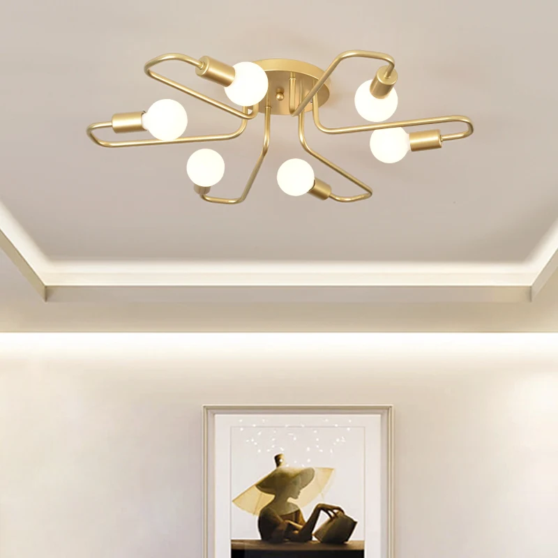 Retro Industrial Loft Nordic Pipe Wrought Iron Ceiling Light Lamp for Home Decor Restaurant Dinning Cafe Bar Room | Лампы и освещение