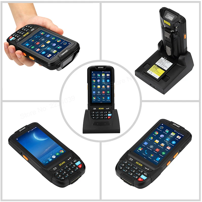 PDA 2D Handheld Terminal Support Wifi Bluetooth 4g GPS Camera Mini Barcode Scanner For Android Tablet Pc Keyboard NFC HF LF RFID