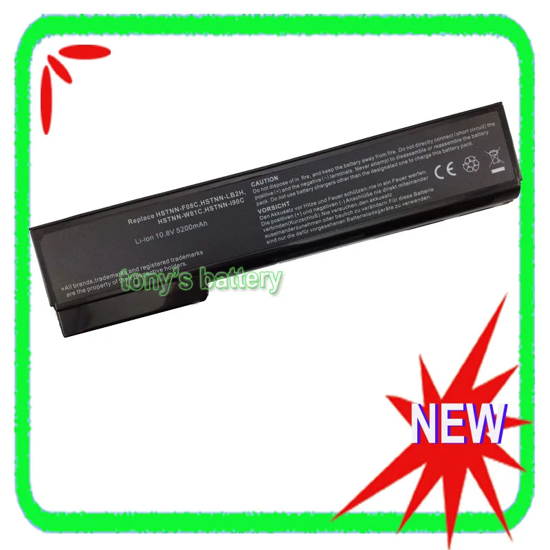 Аккумулятор 6 ячеек для HP EliteBook 8460p 8560p 8460w 8470p 8570p 8470w CC06 HSTNN LB2H 628668 001 628670 001|battery for
