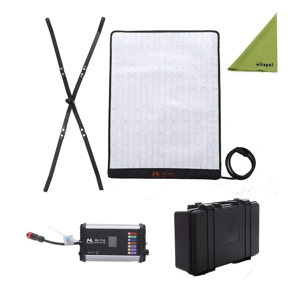 Falconeyes Roll Flex Series RX 718 100W RGB 2700 9999K LED Photo светильник с DMX 648pcs Flexible Photography Safety