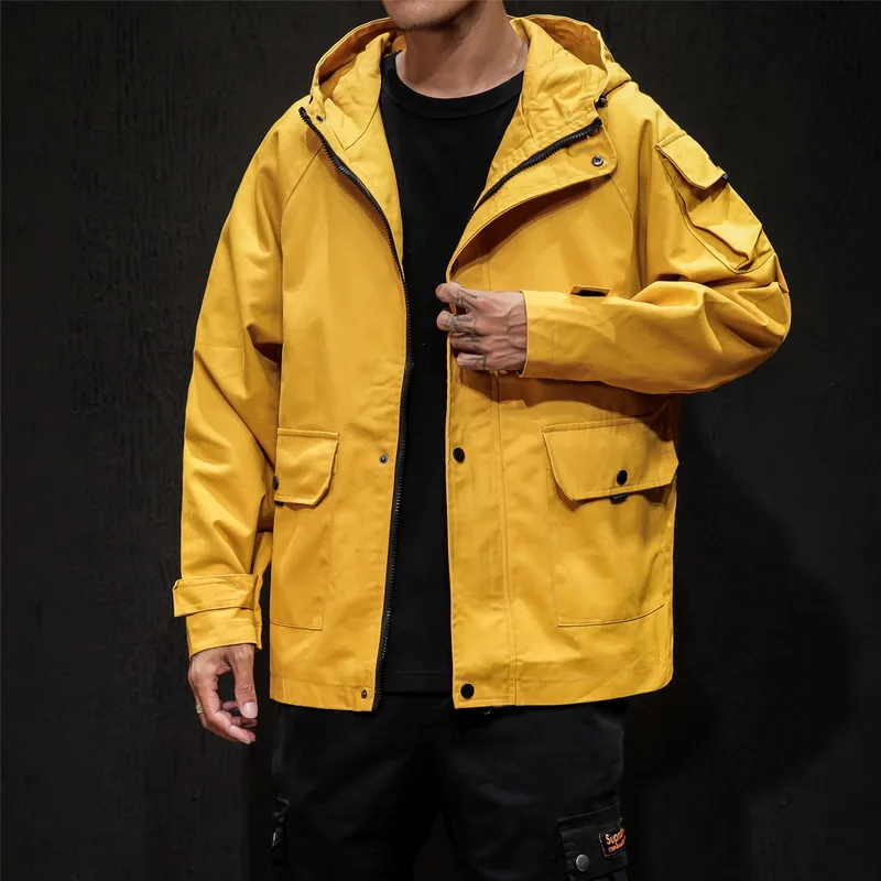 

Men's Hooded Jacket Jacket Sweater Sweatshirt Cotton Hoodie Hip-Hop Street Clothing Costume Extra Large
