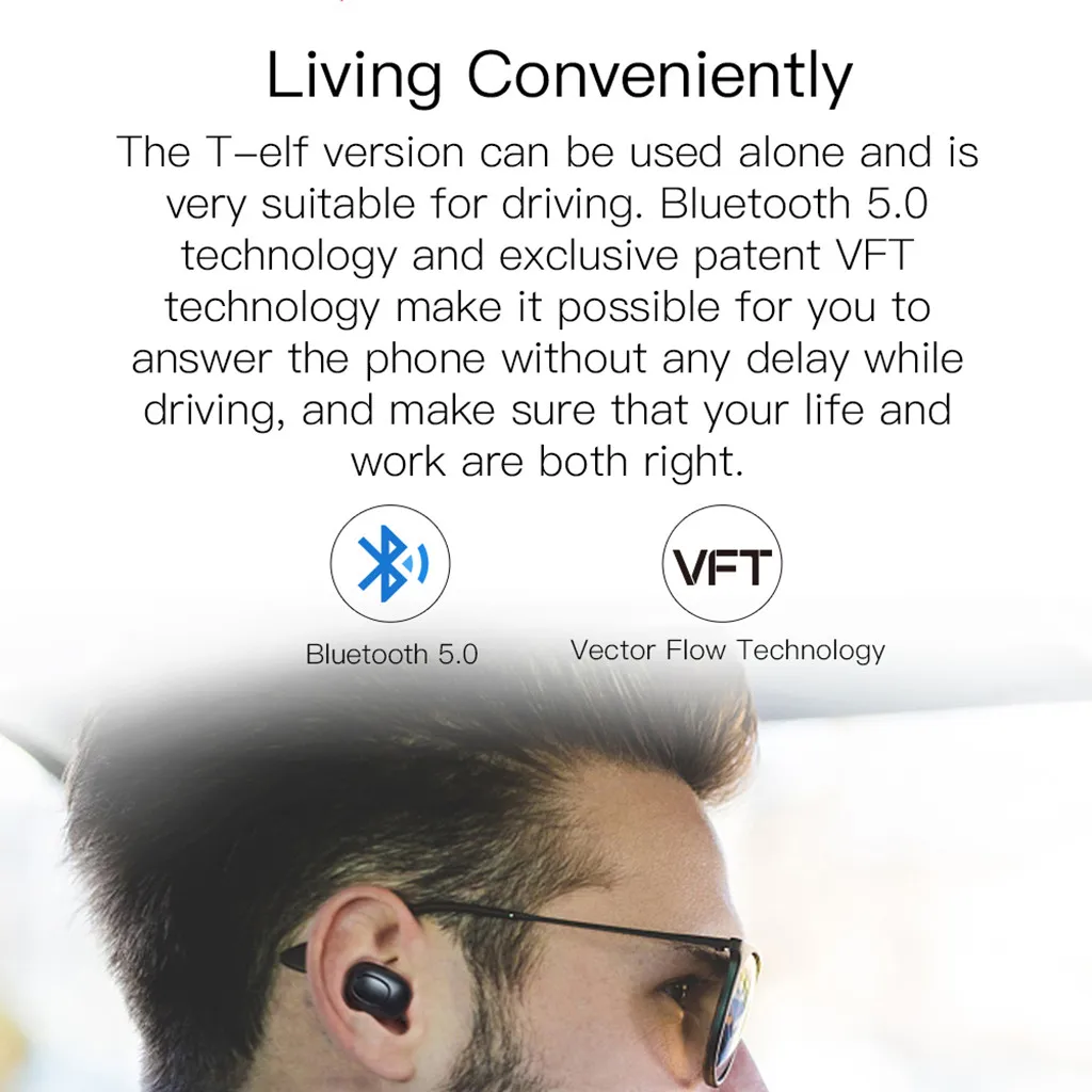 VOBERRY Bluedio T-elf Мини Bluetooth спортивная Гарнитура наушники Bluetooth 3D стерео беспроводные наушники с зарядным устройством 118A