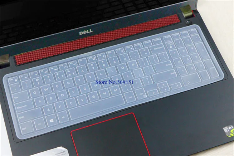 15 дюймов Чехол для клавиатуры ноутбука протектор для Dell inspiron 15 5000 5568 15CR 15cr-4528b Vostro 15-3559 Ins15 5565 5567 7567 7577 - Цвет: Clear