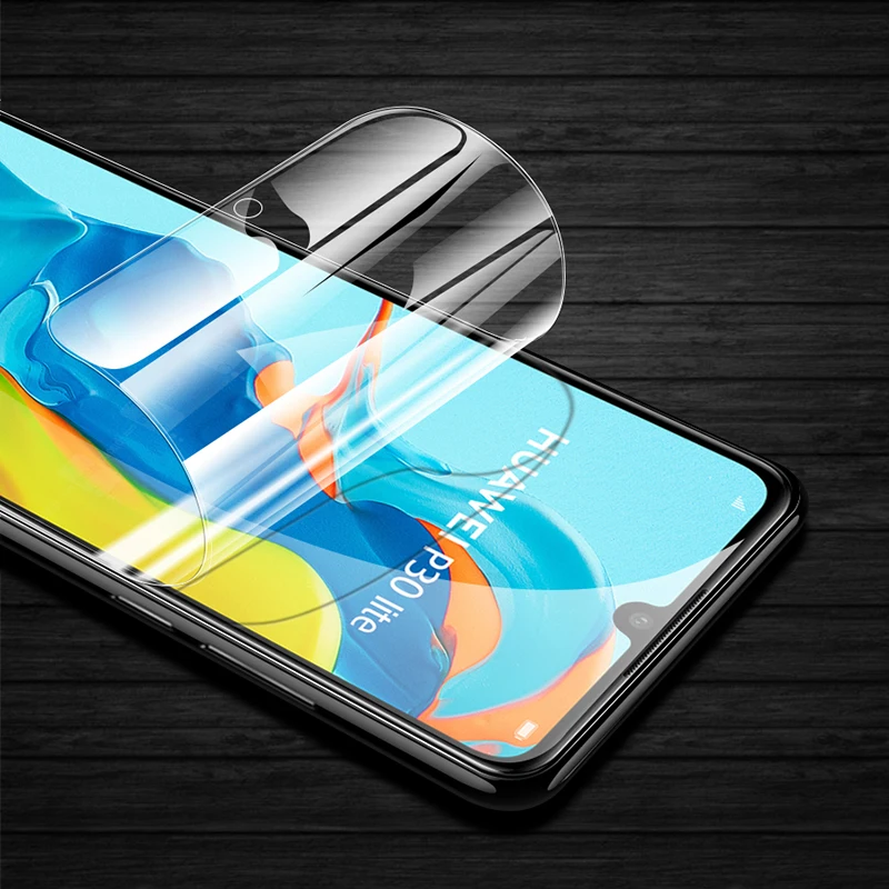 Изогнутая 3d пленка CHYI для Huawei P30 lite Nova 4E защитная с полным покрытием Гидрогелевая