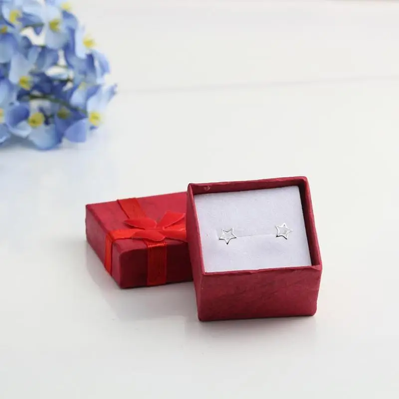 1 предмет Новинка Упаковка с бантиком подарок чехол 4*4 см Jewery Организатор Box