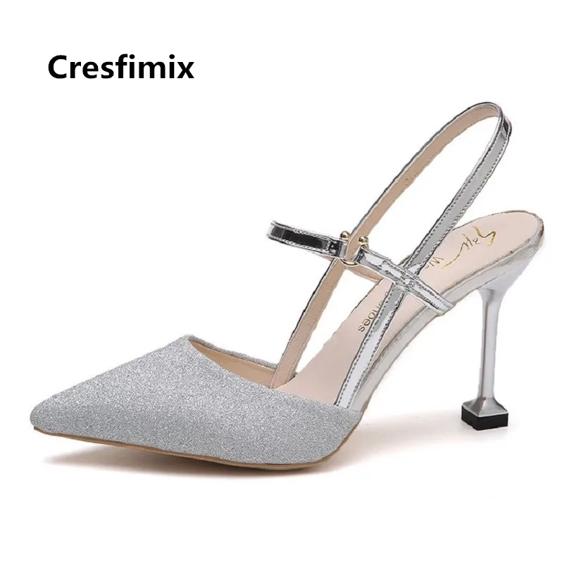 Cresfimix/женские модные пикантные вечерние Клубные туфли на высоком каблуке Милые