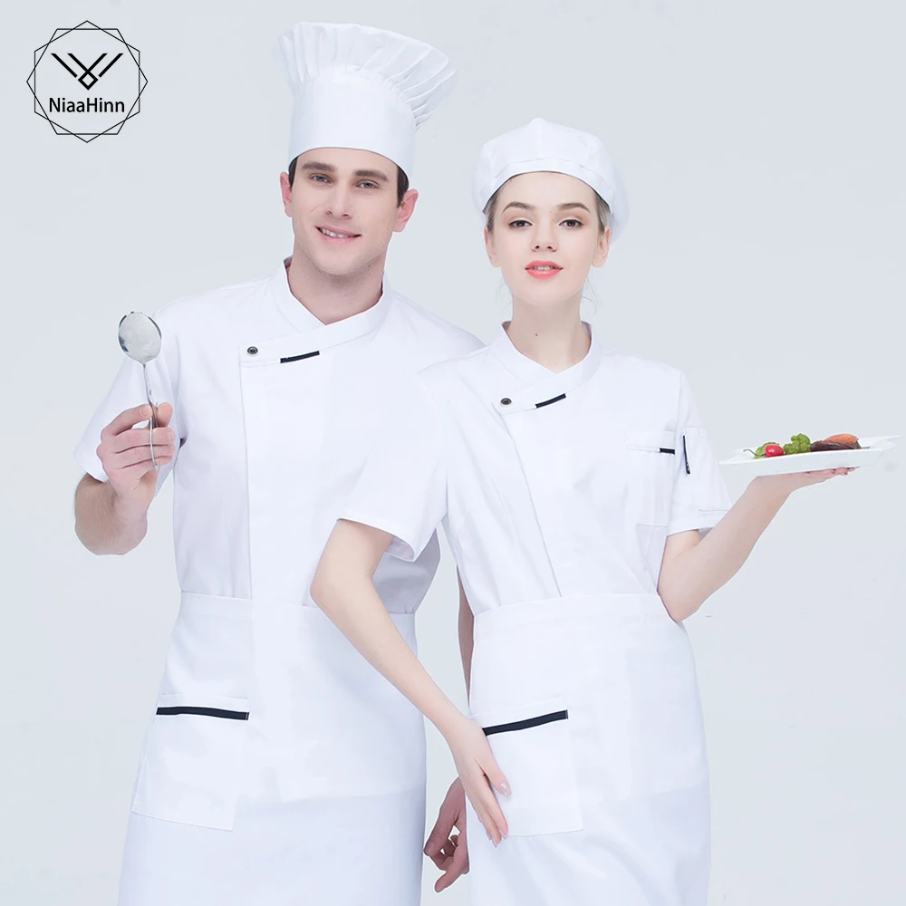 Повседневная одежда для шеф повара летняя работы еды кафе отеля кухни с коротким