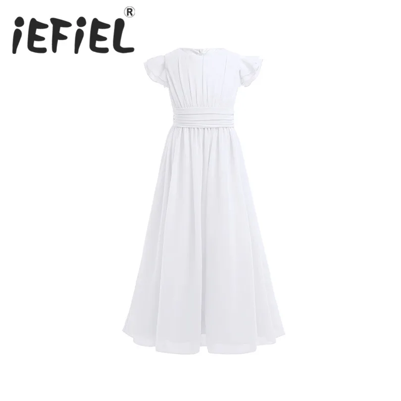 

IEFiEL/платье с цветочным узором для девочек; Платье из фатина на свадьбу, День рождения; Детские платья для первого причастия вечерние чная Одежда для девочек