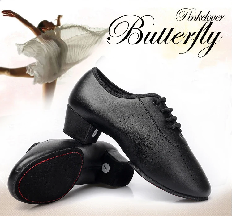 

Modern Children Women Ballroom Latin Tango Dance Shoes Man Salsa Low heeled Black Dancing Shoes Big Size Dance Sneakers A92