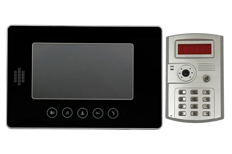 7 дюймовый видеодомофон с паролем и контролем доступа|video door phone|door phonedoor video phone |