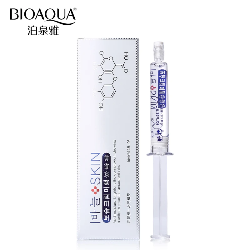 BIOAQUA питательные увлажняющие Брендовый уход за кожей, жидкая Гиалуроновая кислота антивозрастной коллаген от морщин чистый отбеливающая эссенция Увлажняющий дневной крем