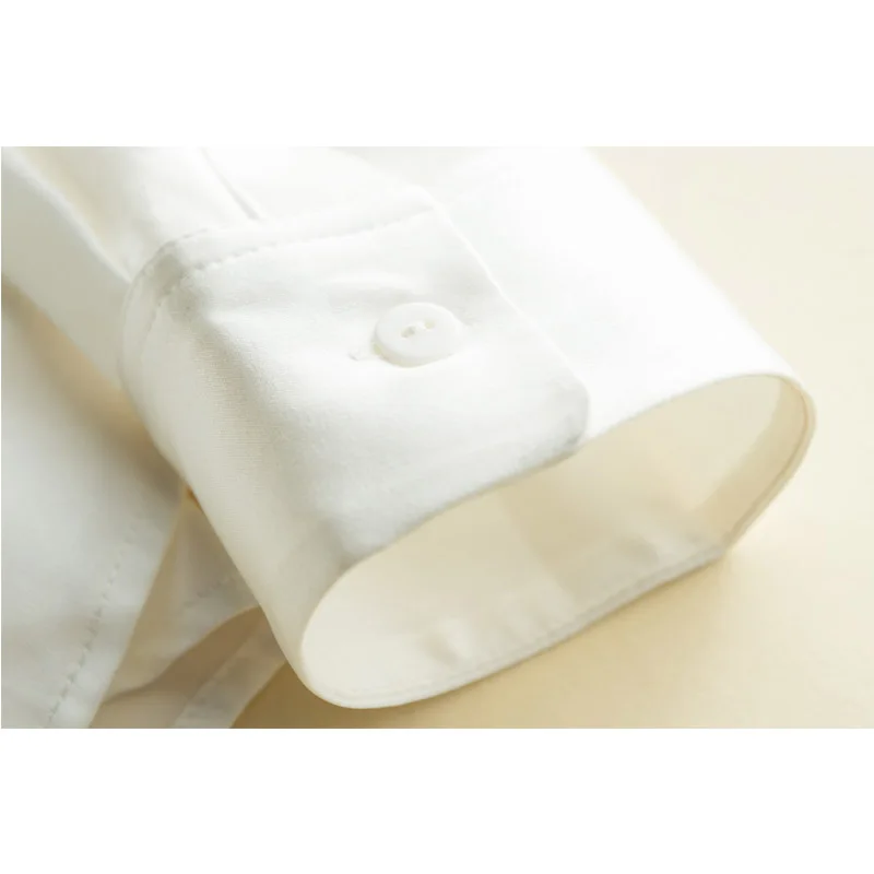 2020 Spring Satin Silk Turn-down Collar Long Sleeves OL Ladies Shirt Women Solid Comfort Elegant 19 Momme Real | Женская одежда