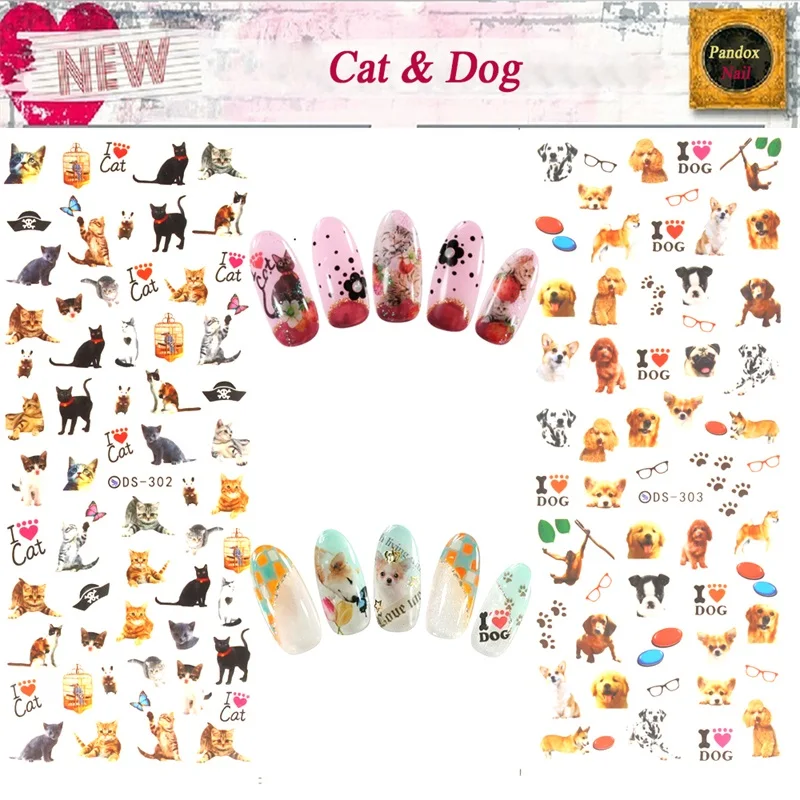 DS302 DS303 водные переводные наклейки для ногтей красивые маникюра | Красота и