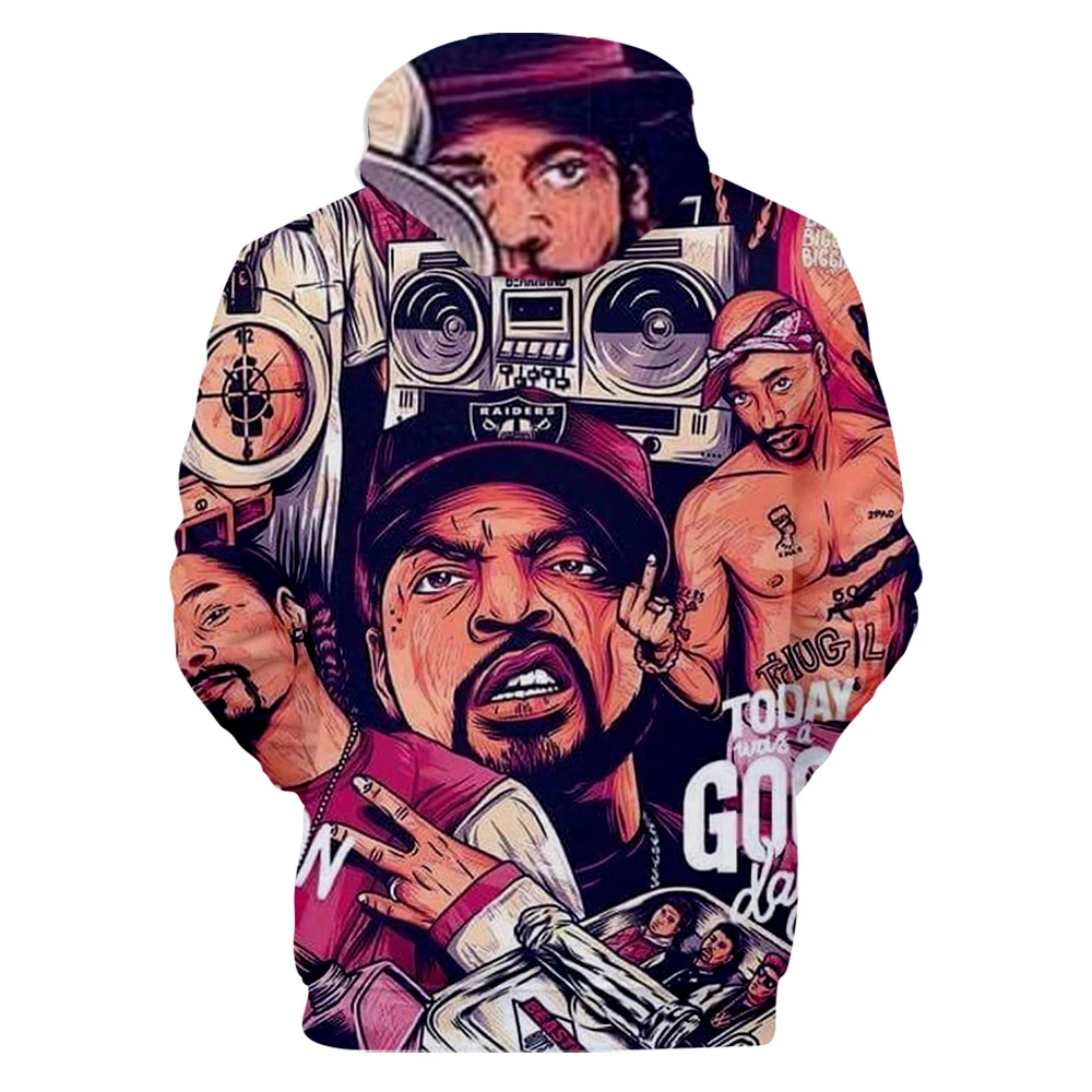 Забавный, пресловутый. Толстовки, свитшоты, Лидер продаж, для мужчин, 3D принт, Harajuku, Biggie smallers, хип-хоп, худи, Повседневный пуловер