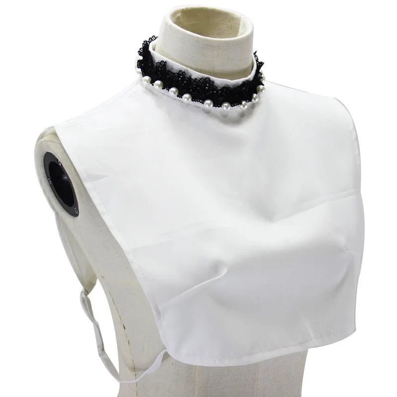 

High-collar decoration drill Velvet satin fake collar decorative Victoria Bottoming lace false collar high neck collier femme