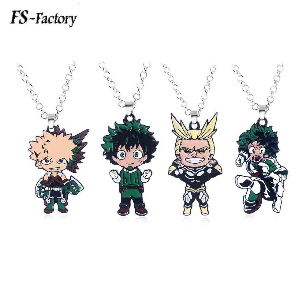 Ожерелье с надписью «My Hero Academy» izku Midoriya Katsuki Bakugou, металлические подвески из шото Тодороки, ювелирные изделия, подарок