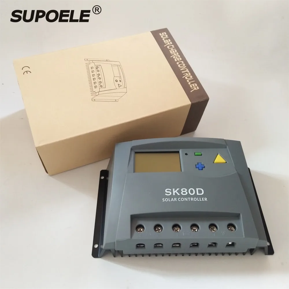 CE RoHS 12V 24V Солнечный контроллер 80A 100A 48V регулятор напряжения ШИМ заряда ЖК