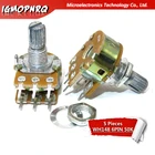 5 шт. WH148 6PIN B50K двойной стереопотенциометр 50K Ом вал 15 мм горшок 50K Ом R