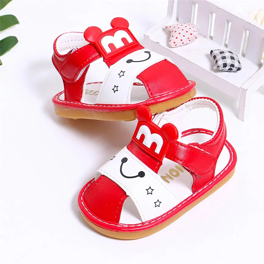 2018 г. модная летняя нескользящая обувь с героями мультфильмов для маленьких