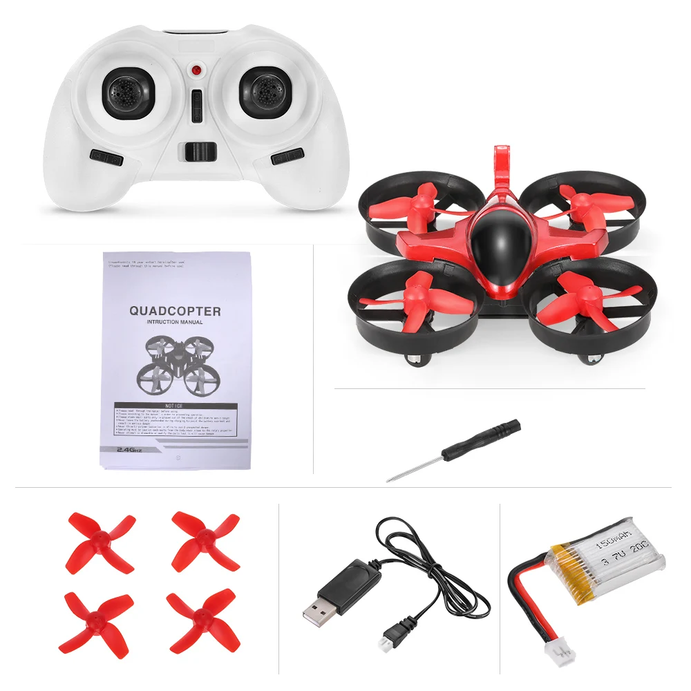 Красный Набор цветов в виде скорпиона T36 2,4G 4CH 6-Axis Gyro 3D-Flip анти-раздавить UFO Drone RC Quadcopter RTF мини-Дрон - Цвет: Красный
