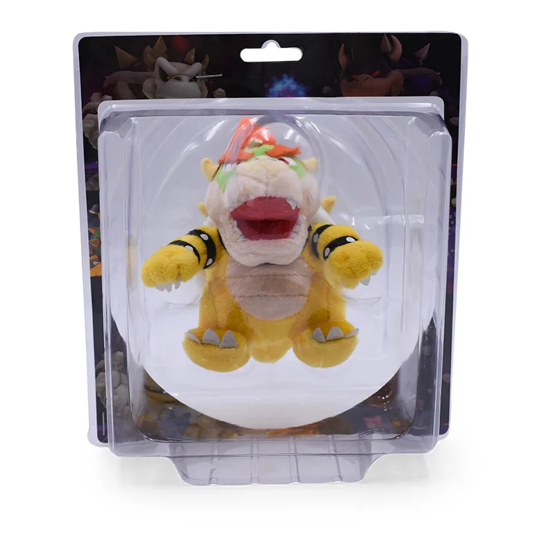 Bowser Kuba in box 3 вида стилей " 12 см Super Mario Bros Bowser Kuba Dragon Dark Bowser 3D Land Bone Koopa брелок в виде дракона брелок-подвеска мягкая кукла - Цвет: Bowser Kuba in box