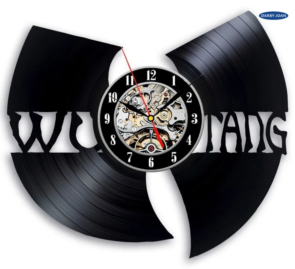 Wu Tang Декоративные виниловых пластинок настенные часы подарок saat обои saati reloj