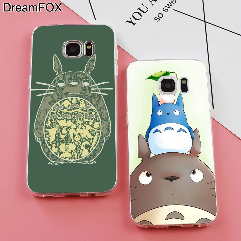 DREAMFOX K186 распродажа Тоторо Аниме Мягкий ТПУ силиконовый чехол для samsung Galaxy Note S 6 7 8 9