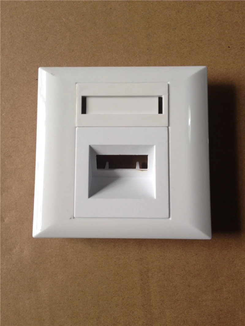 30 PCS LC SC faceplate without adapter SM MM ftth SX DX white color ABS Wall outlet 2 core 1core fiber optical face plate 86