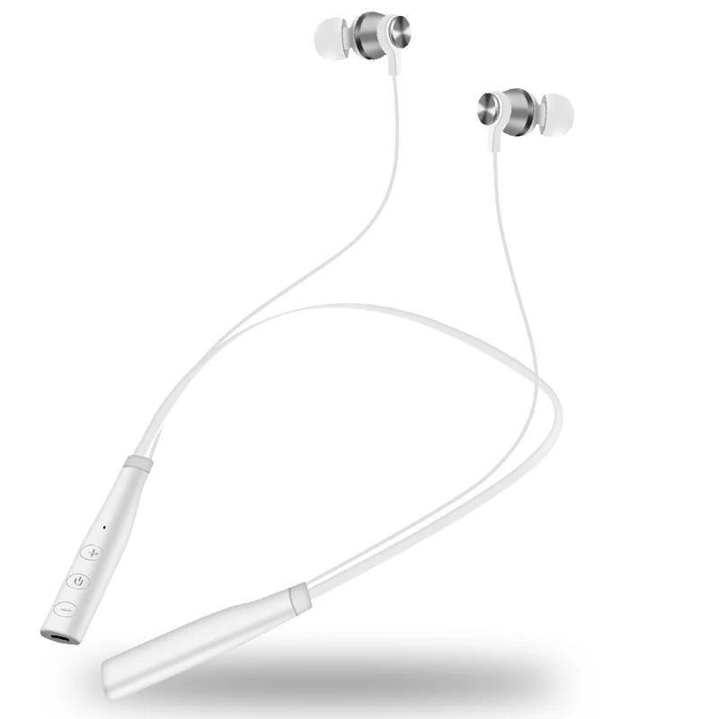 White No TF Card Спортивные Bluetooth наушники, беспроводные наушники, стерео Bluetooth 4,2, гарнитура, поддержка TF карты, MP3, с микрофоном для iPhone, Android, sony - Цвет: White No TF Card